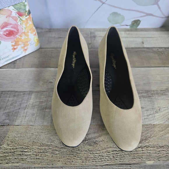 ANGEL STEPS | NWOT Set of 2 Short Heel Shoes in Gray & Tan sz 10M - Picture 2 of 11